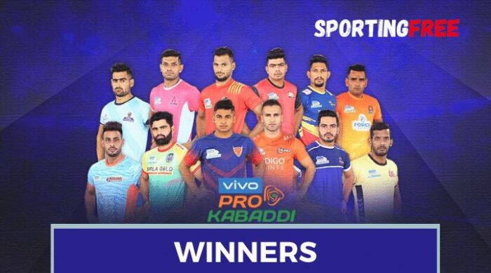 Pro Kabaddi League Winners
