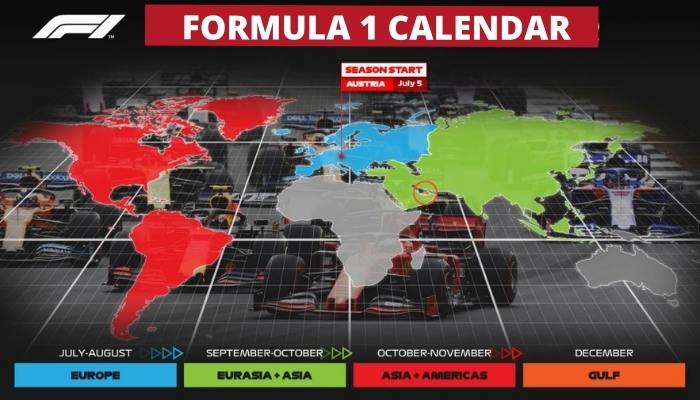 Calendario de Fórmula 1 2023-21: fechas, horas y calendario de carreras de F1