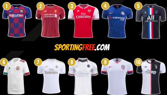 highest selling football clubs jerseys