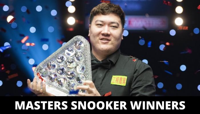 Masters Snooker Winners