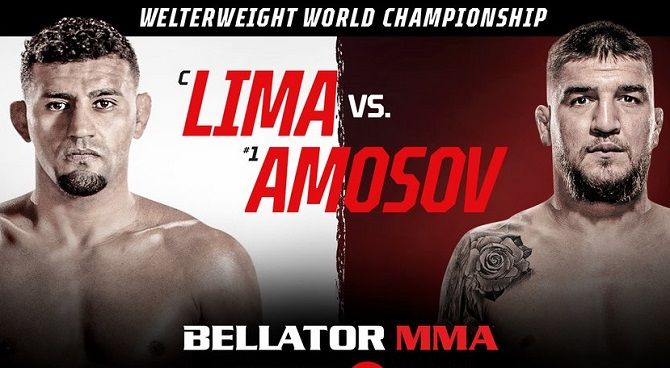 Cartão de luta Bellator 260 Lima vs Amosov