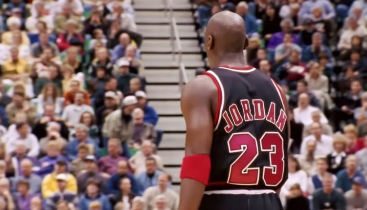 Michael Jordan from Back