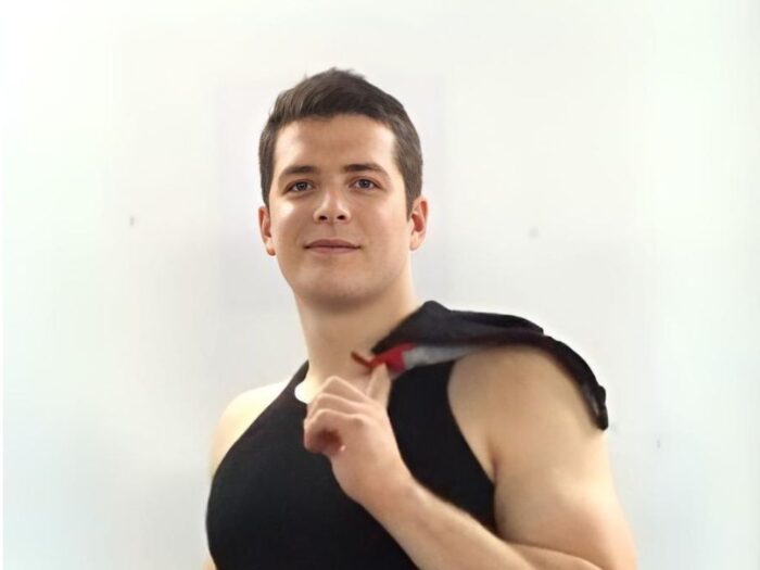 Vladyslav Morozov in workout